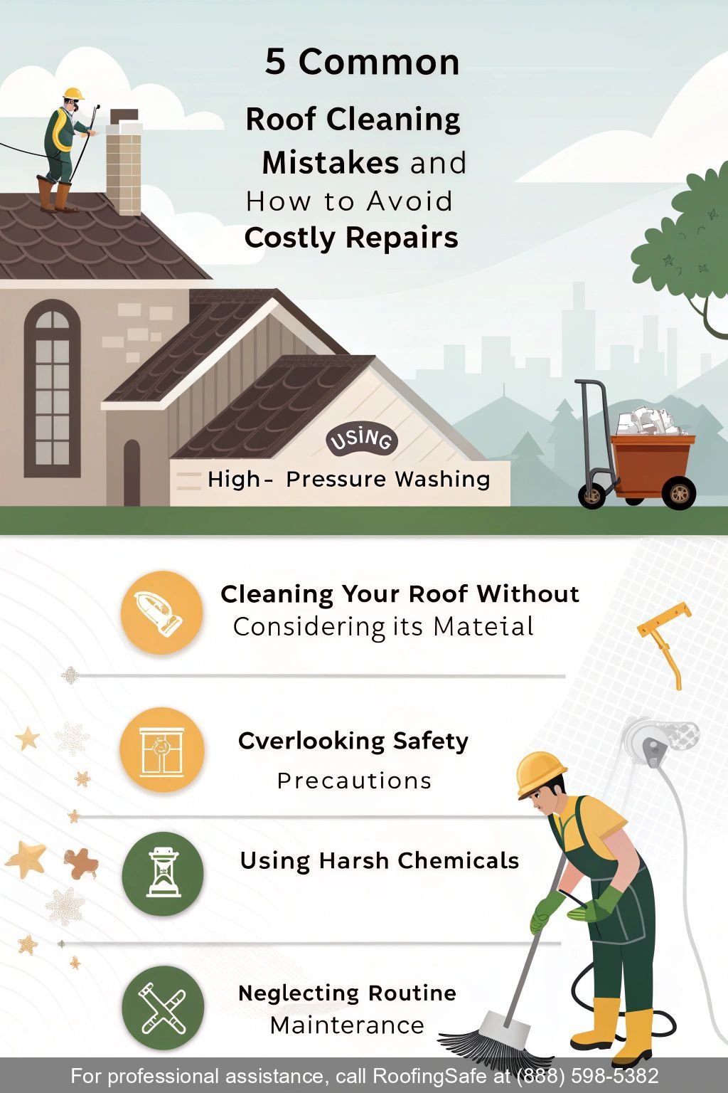 5 Common Roof Cleaning Mistakes and How to Avoid Costly Repairs