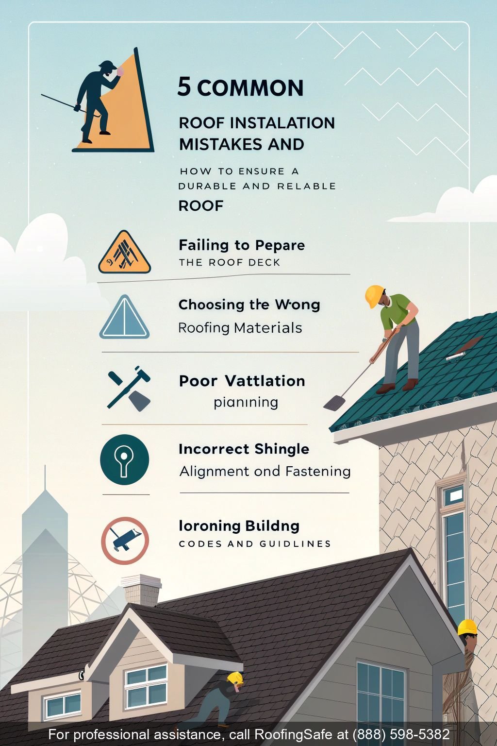 5 Common Roof Installation Mistakes and How to Ensure a Durable and Reliable Roof