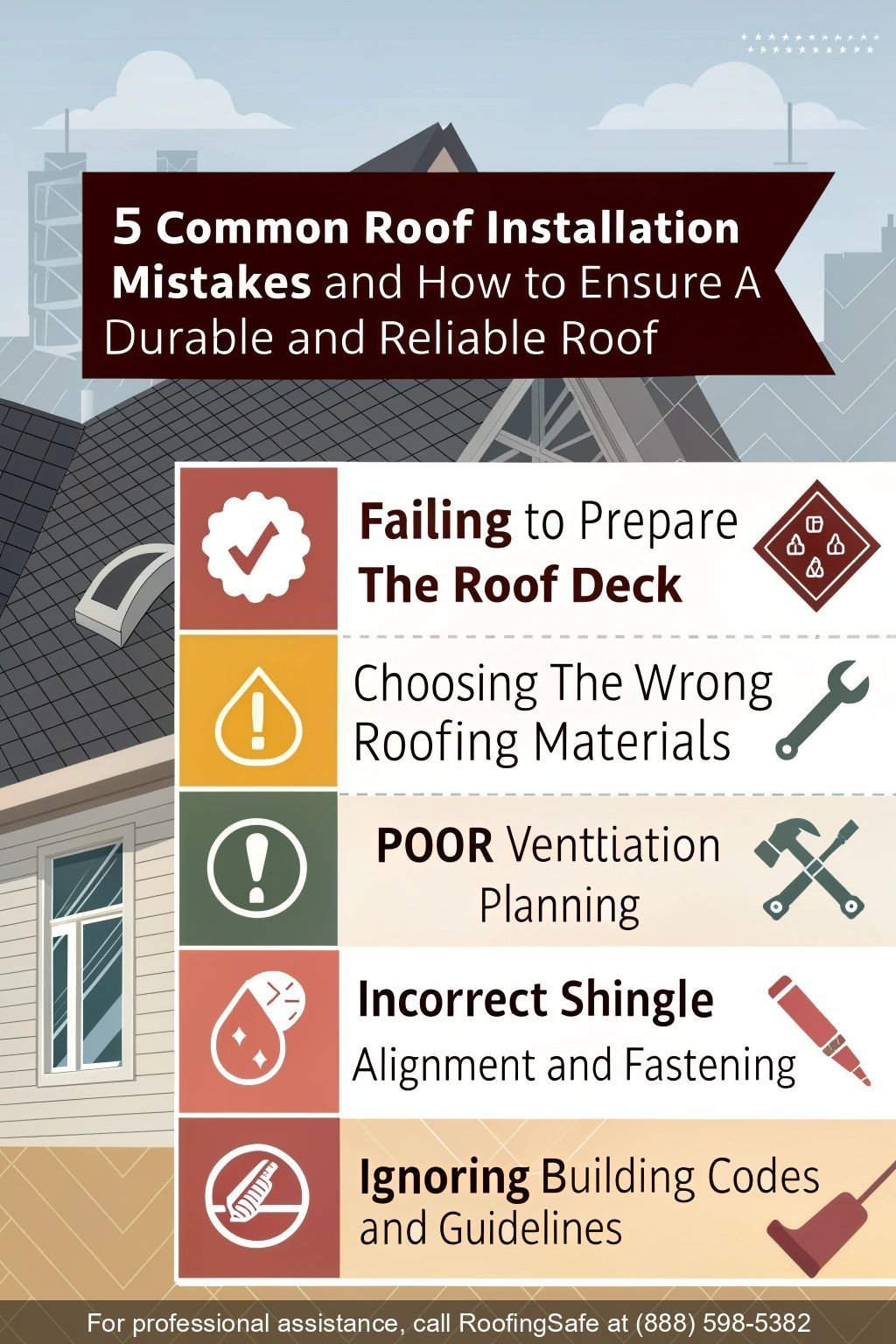5 Common Roof Installation Mistakes and How to Ensure a Durable and Reliable Roof
