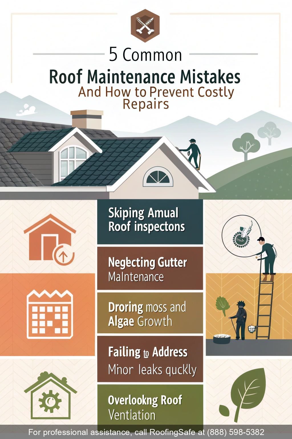5 Common Roof Maintenance Mistakes and How to Prevent Costly Repairs