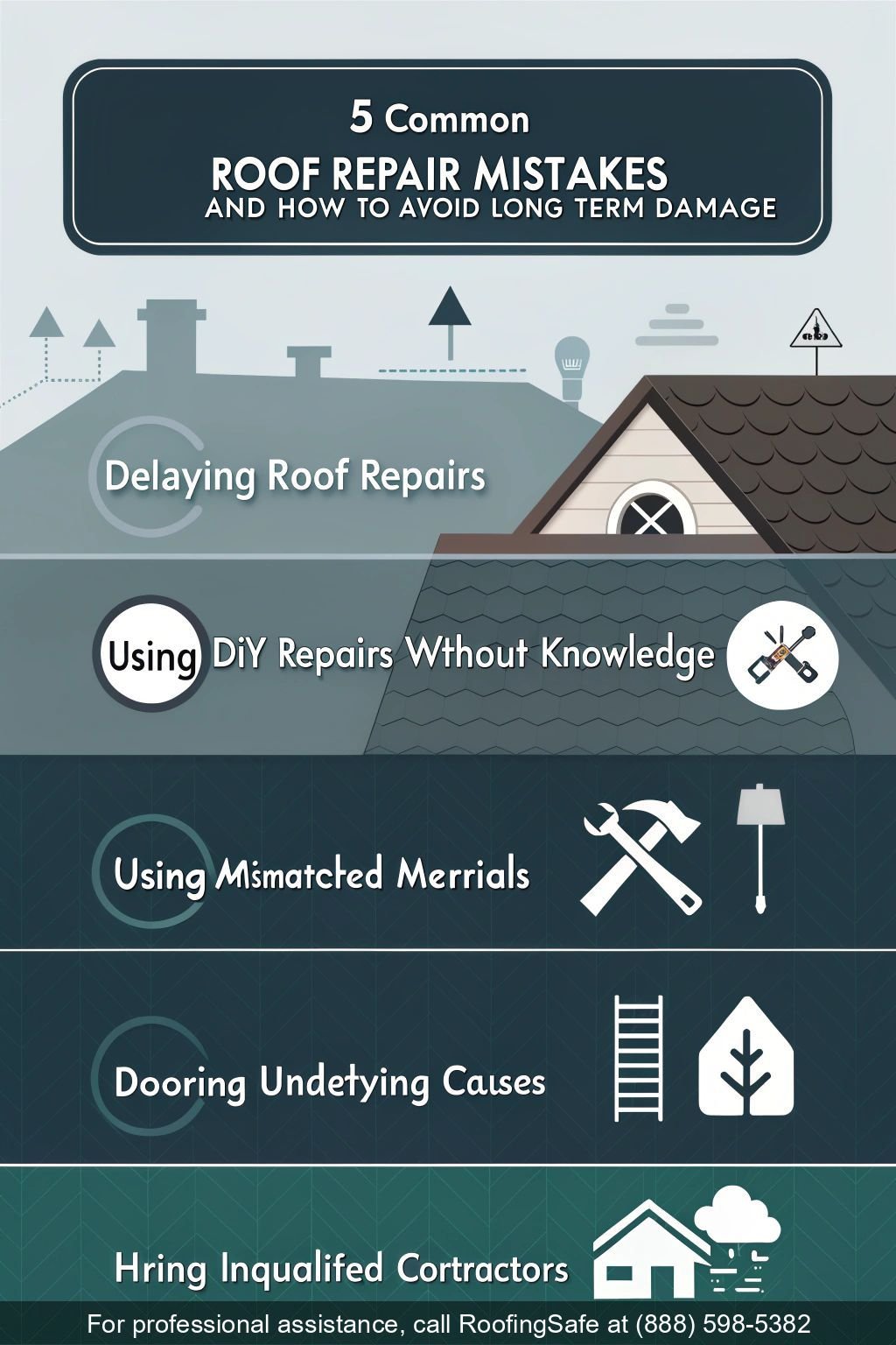5 Common Roof Repair Mistakes and How to Avoid Long-Term Damage